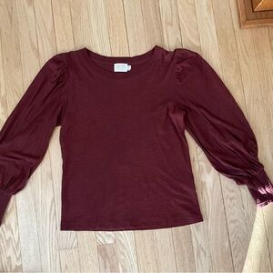 Nation LTD Burgundy Women's Top